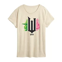 Wicked Elphaba Glinda Womens Crew Neck Short Sleeve Regular Fit Graphic T-Shirt