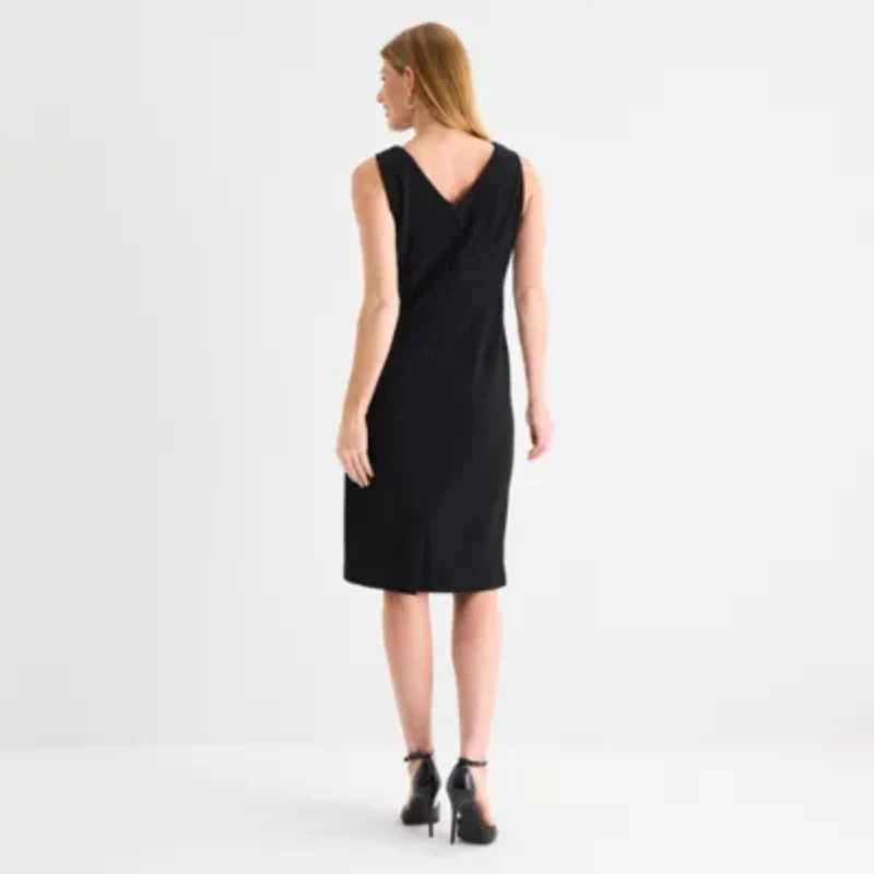 Maya Brooke Womens Grid Jacket Dress