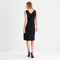 Maya Brooke Womens Grid Jacket Dress