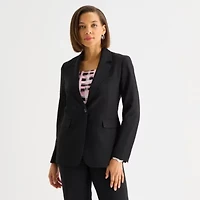 Black Label by Evan-Picone Womens Classic Fit Suit Jacket