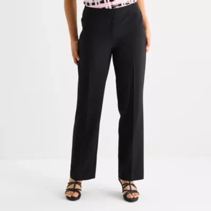 Black Label by Evan-Picone Womens Straight Trouser