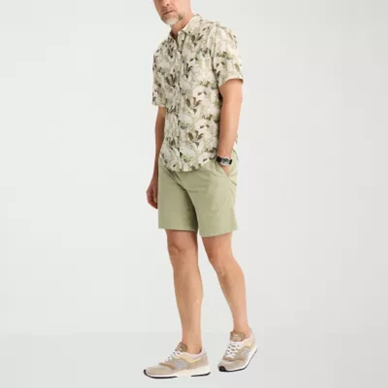 Dockers Ultimate Mens Short Sleeve Regular Fit Button-Down Shirt