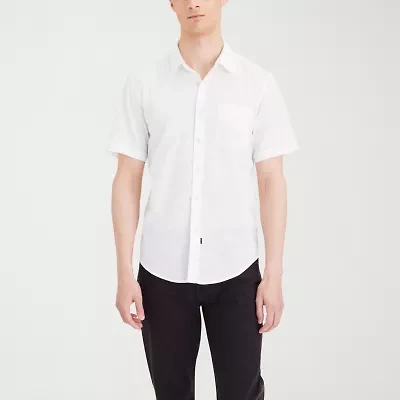 Dockers Ultimate Mens Short Sleeve Regular Fit Button-Down Shirt