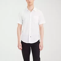 Dockers Ultimate Mens Short Sleeve Regular Fit Button-Down Shirt