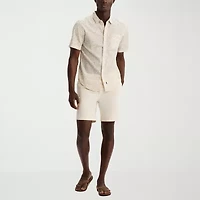 Dockers Ultimate Mens Short Sleeve Regular Fit Button-Down Shirt