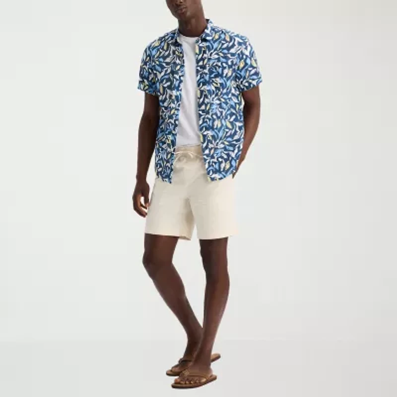 Dockers Ultimate Mens Short Sleeve Regular Fit Button-Down Shirt
