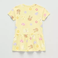 Okie Dokie Toddler & Little Girls Short Sleeve A-Line Dress