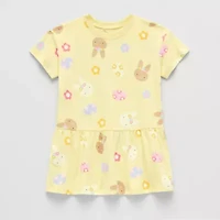 Okie Dokie Toddler & Little Girls Short Sleeve A-Line Dress