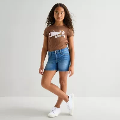 Thereabouts Little & Big Kid Girls Adjustable Waist Midi Short