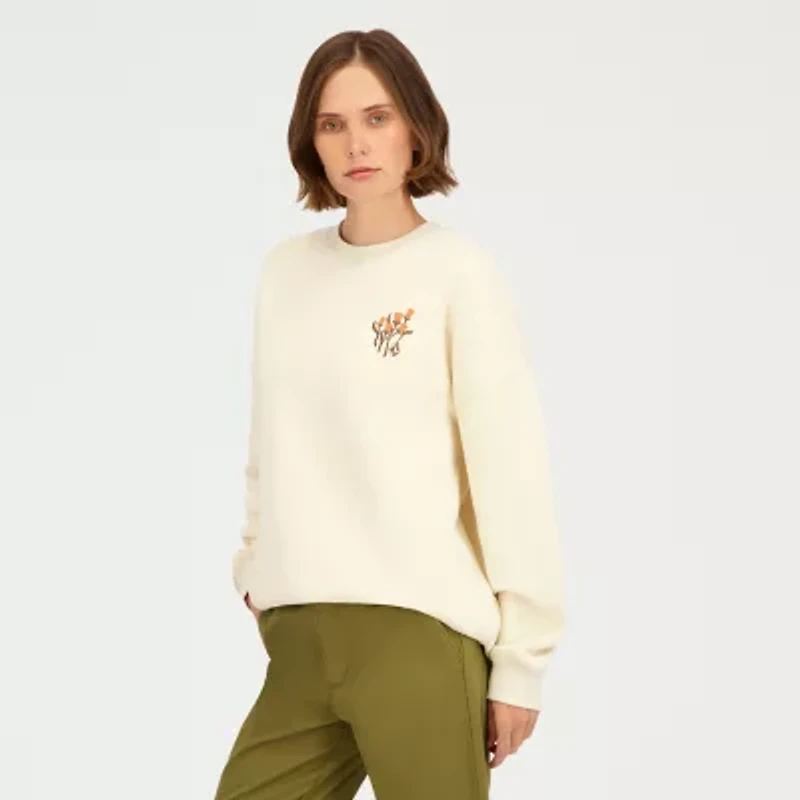 VOLCOM Womens Juniors Long Sleeve Sweatshirt