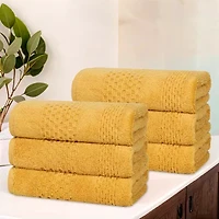 SUPERIOR® Playa Collection | 100% Cotton 6-pc. Solid Hand Towel