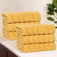 SUPERIOR® Zuma Collection | 100% Cotton 6-pc. Solid Hand Towel