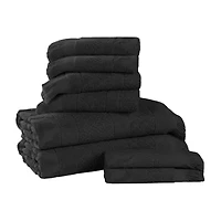 SUPERIOR® Rolla Collection | 100% Cotton 8-pc. Quick Dry Geometric Bath Towel Set