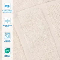 SUPERIOR® Mile Collection | 80% Cotton 20% Viscose -pc. Quick Dry Solid Bath Towel Set