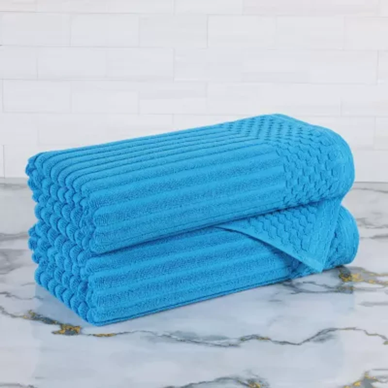 SUPERIOR® Juno Collection | 4-pc. Quick Dry Checked Bath Towel