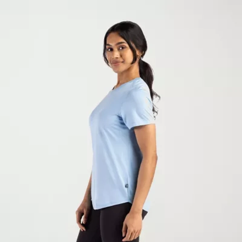 CUTTER & BUCK® Womens Crew Neck Short Sleeve Stretch Fabric T-Shirt