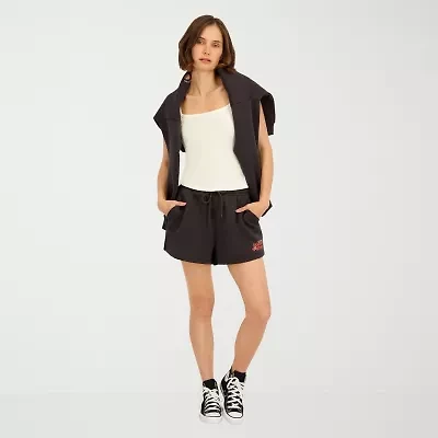 VOLCOM Juniors Womens Mid Rise Pull-On Short