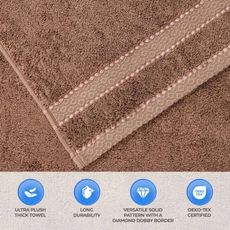 SUPERIOR® Niles Collection | Egyptian Giza Cotton 6-pc. Quick Dry Solid Bath Towel Set