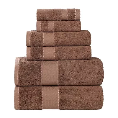 SUPERIOR® Niles Collection | Egyptian Giza Cotton 6-pc. Quick Dry Solid Bath Towel Set