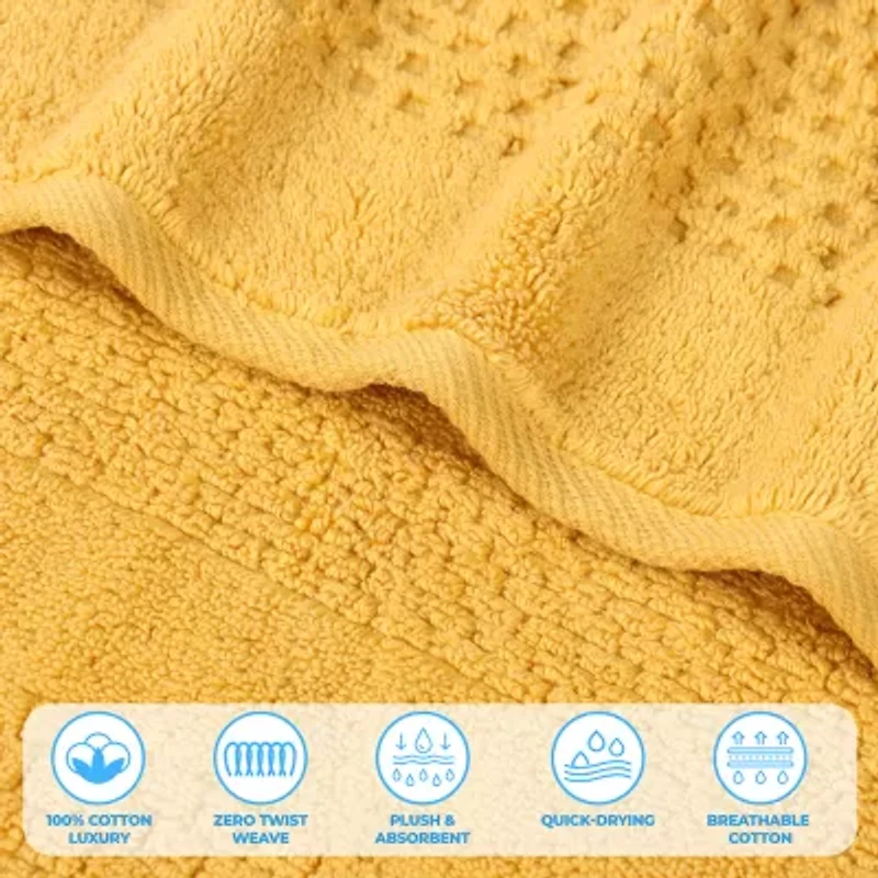 SUPERIOR® Playa Collection | 100% Cotton -pc. Quick Dry Solid Bath Towel Set