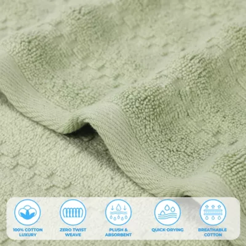 SUPERIOR® Zuma Collection | 100% Cotton 12-pc. Quick Dry Solid Bath Towel Set