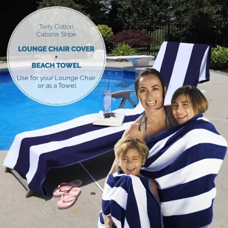 SUPERIOR® Cabana Collection | 100% Cotton Quick Dry Towel & Lounge Chair Cover