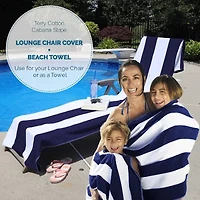 SUPERIOR® Cabana Collection | 100% Cotton Quick Dry Towel & Lounge Chair Cover
