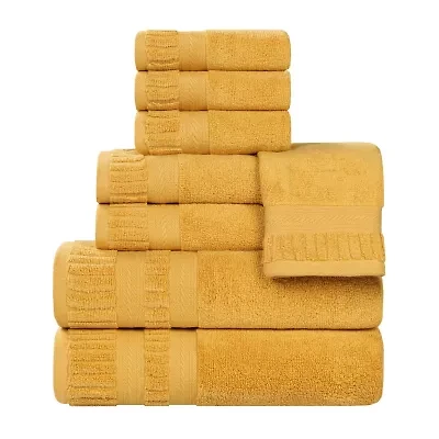 SUPERIOR® Venice Collection | 100% Cotton -pc. Quick Dry Solid Bath Towel Set