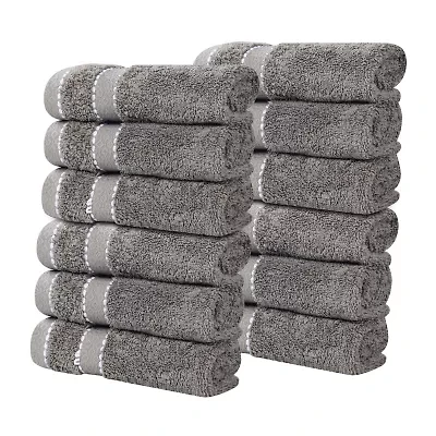 SUPERIOR® Niles Collection | Egyptian Giza Cotton 12-pc. Quick Dry Washcloth