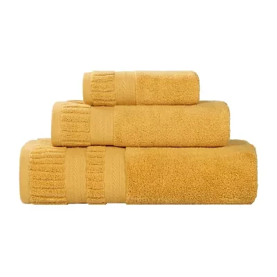SUPERIOR® Venice Collection | 100% Cotton 3-pc. Quick Dry Solid Bath Towel Set