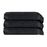 SUPERIOR® Rolla Collection | 100% Cotton 3-pc. Quick Dry Geometric Bath Towel