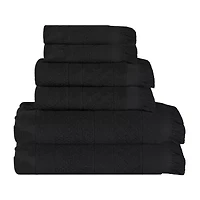 SUPERIOR® Rolla Collection | 100% Cotton 6-pc. Quick Dry Solid Bath Towel Set