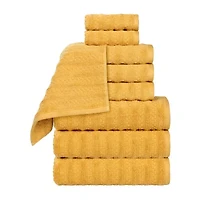 SUPERIOR® Zuma Collection | 100% Cotton 9-pc. Quick Dry Solid Bath Towel Set