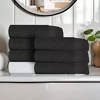 SUPERIOR® Rolla Collection | 100% Cotton 6-pc. Geometric Hand Towel