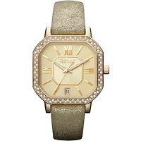 Relic® Auburn Womens Gold Shimmer Strap Watch