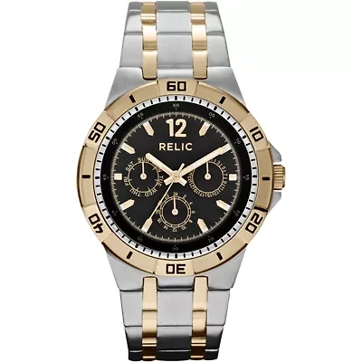 Relic® Mens Two-Tone Multifunction Watch ZR15687