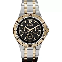 Relic® Mens Two-Tone Multifunction Watch ZR15687