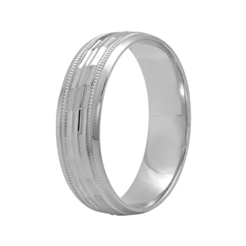 Mens 6mm 10K Gold Wedding Band