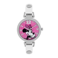 Disney® Minnie Mouse Womens Glitter Bracelet Watch