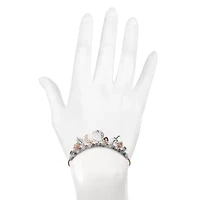 Bijoux Bar Delicates Two Tone Tree Of Life Womens Cross Flower Heart Bolo Bracelet