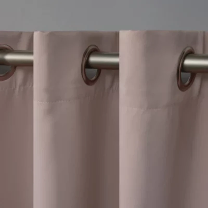 Exclusive Home Curtains Academy Grommet Top Energy Saving 100% Blackout Set of 2 Curtain Panel