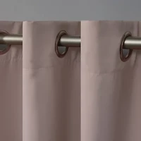 Exclusive Home Curtains Academy Grommet Top Energy Saving 100% Blackout Set of 2 Curtain Panel