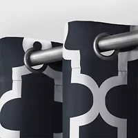 Exclusive Home Curtains Ironwork Grommet Top Energy Saving Blackout Set of 2 Curtain Panel