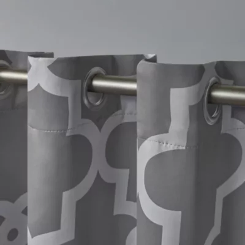 Exclusive Home Curtains Ironwork Grommet Top Energy Saving Blackout Set of 2 Curtain Panel