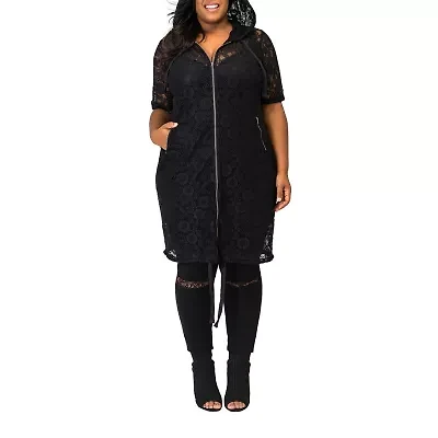 Poetic Justice Womens Lightweight Plus Shirt Jacket