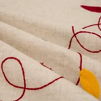 Glitzhome Led Embroidered Linen Merry Christmas Indoor Tree Skirt