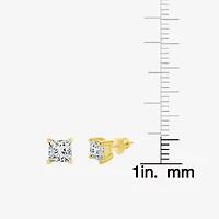 Premier Collection 1 CT. T.W.  Natural Diamond Princess-Cut Stud Earrings in 14K Gold