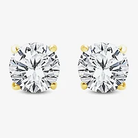 Premier Collection 1 CT. T.W. Natural Diamond Round-cut Stud Earrings in 14K Gold