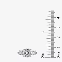 Love Lives Forever (G / I1) Womens 4 CT. T.W. Lab Grown White Diamond 10K Gold Round 3-Stone Engagement Ring