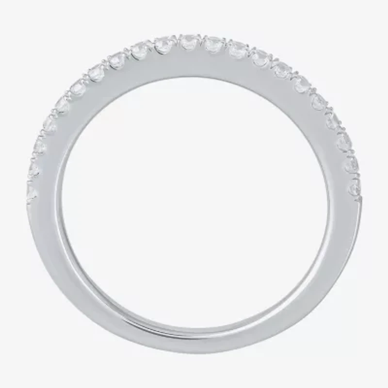 G / I1) Womens / CT. T.W. Lab Grown White Diamond 10K Gold Wedding Band